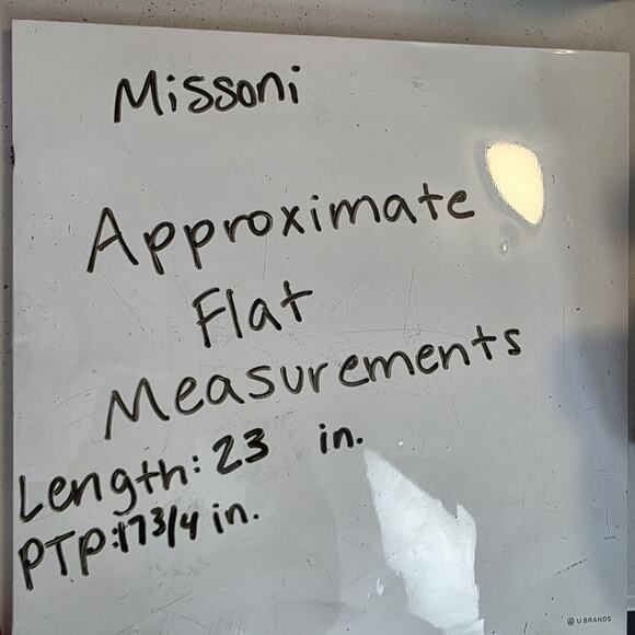 Missoni Tan Coral Multicolor Chevron Knit Artsy Summery Tank Top Size 10 - Picture 7 of 7